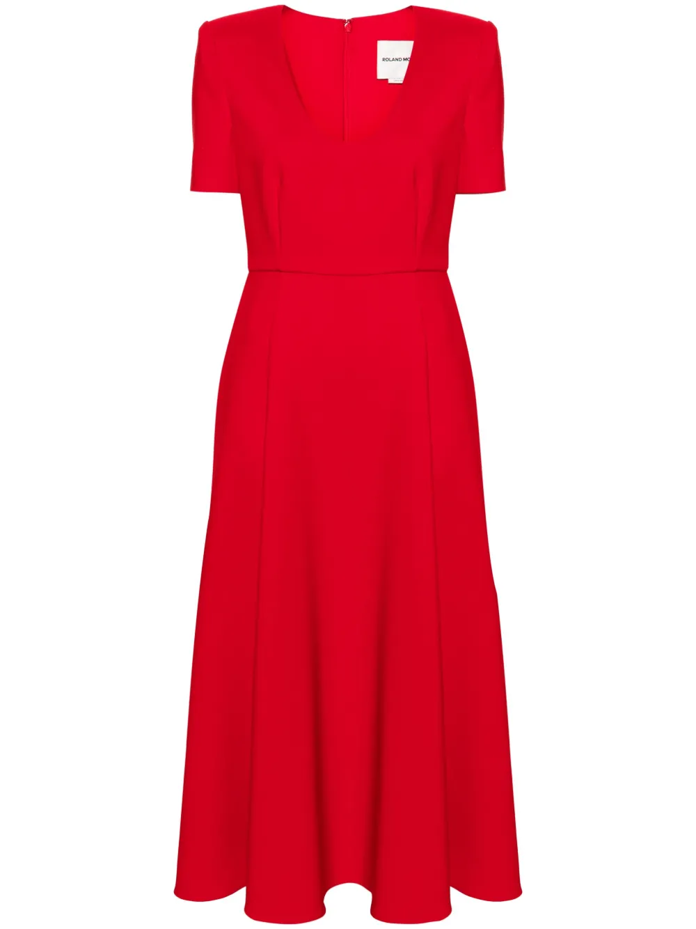 Roland Mouret A-Line Crepe Midi Dress | 12