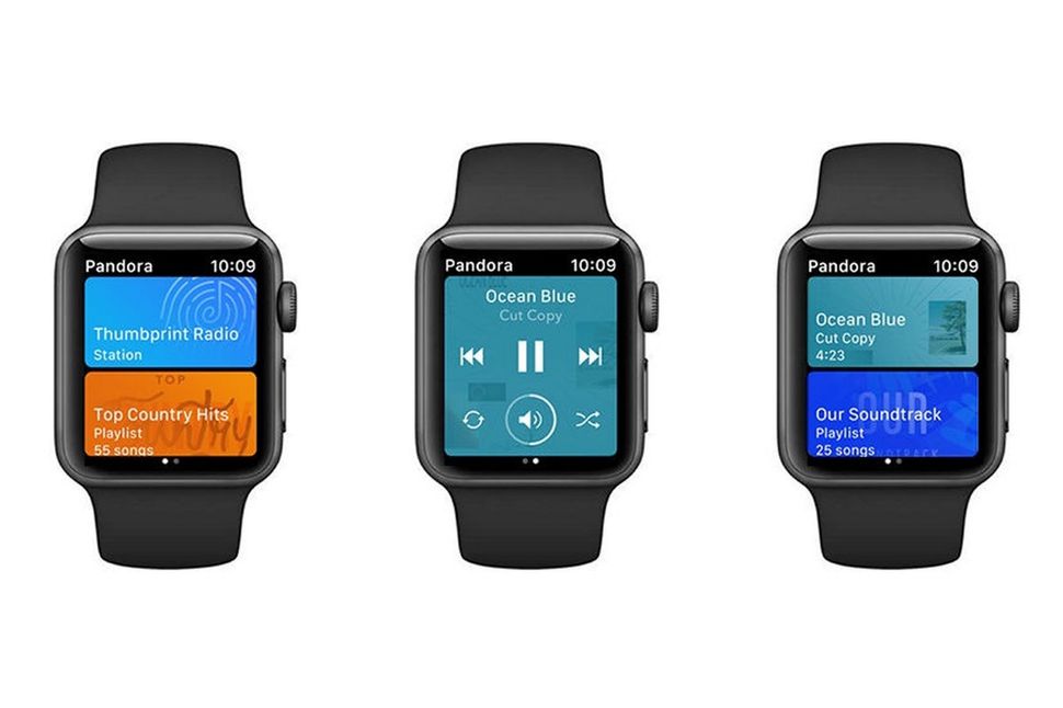 Управление pandora с apple watch