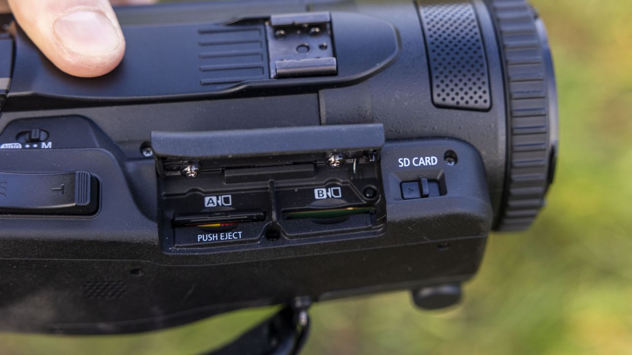 The Canon XA75 camcorder