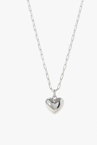 Ana Luisa Puffed Heart Necklace 