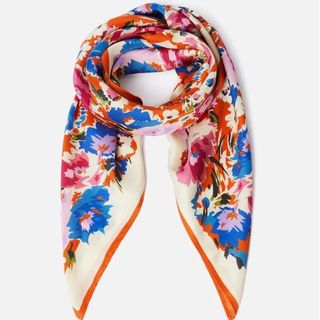 Abstract Meadow Silk Scarf