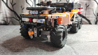 Lego Technic All-Terrain Vehicle 42139 - Close up of the front winch.