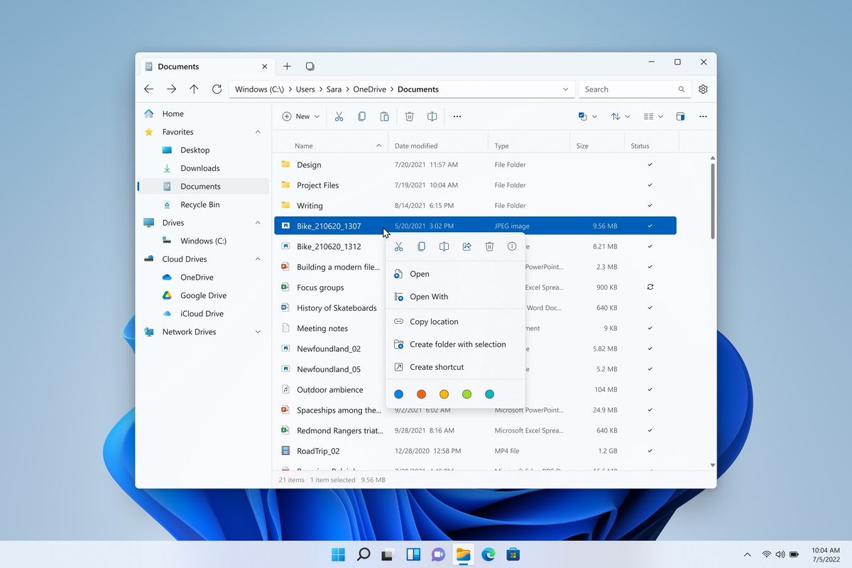 Third-party file explorer Files