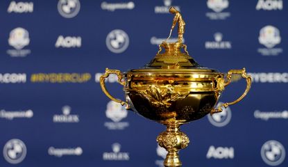 The Ryder Cup in front of boards