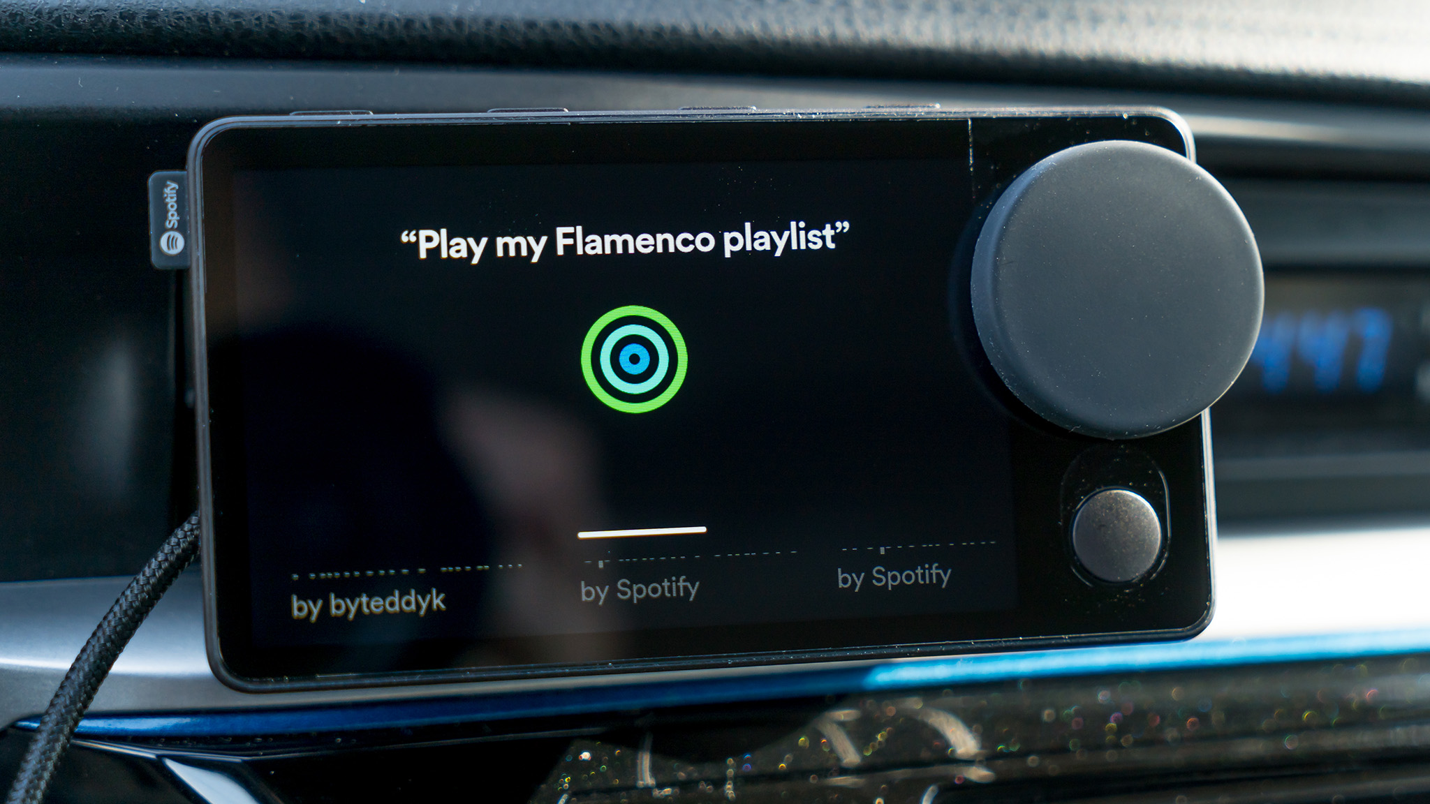 Using audio on the Spotify Car Thing.