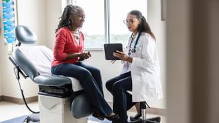 Female patient with female doctor