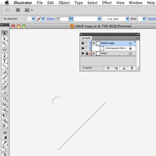 Adobe Illustrator Document, Layer and Compound Path