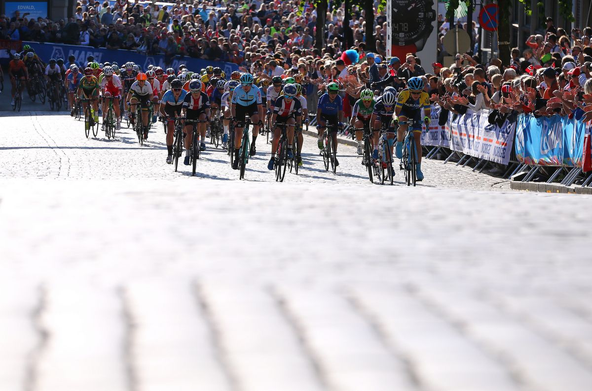 The short cobble section of the circuit