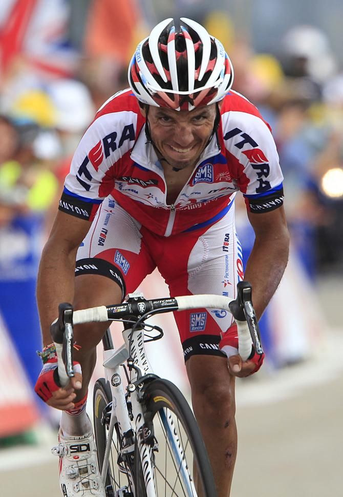 Joaquim Rodriguez (Katusha) gutted out a fourth place on Mont Ventoux