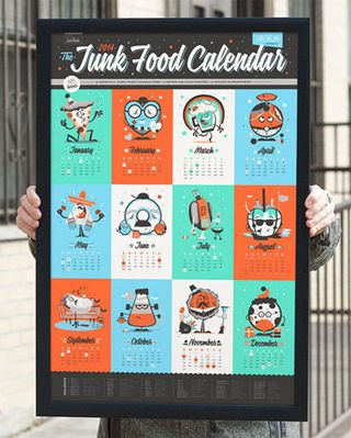 junk food calendar