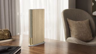 The B&O Beosound Emerge is a wireless speaker that looks like a book