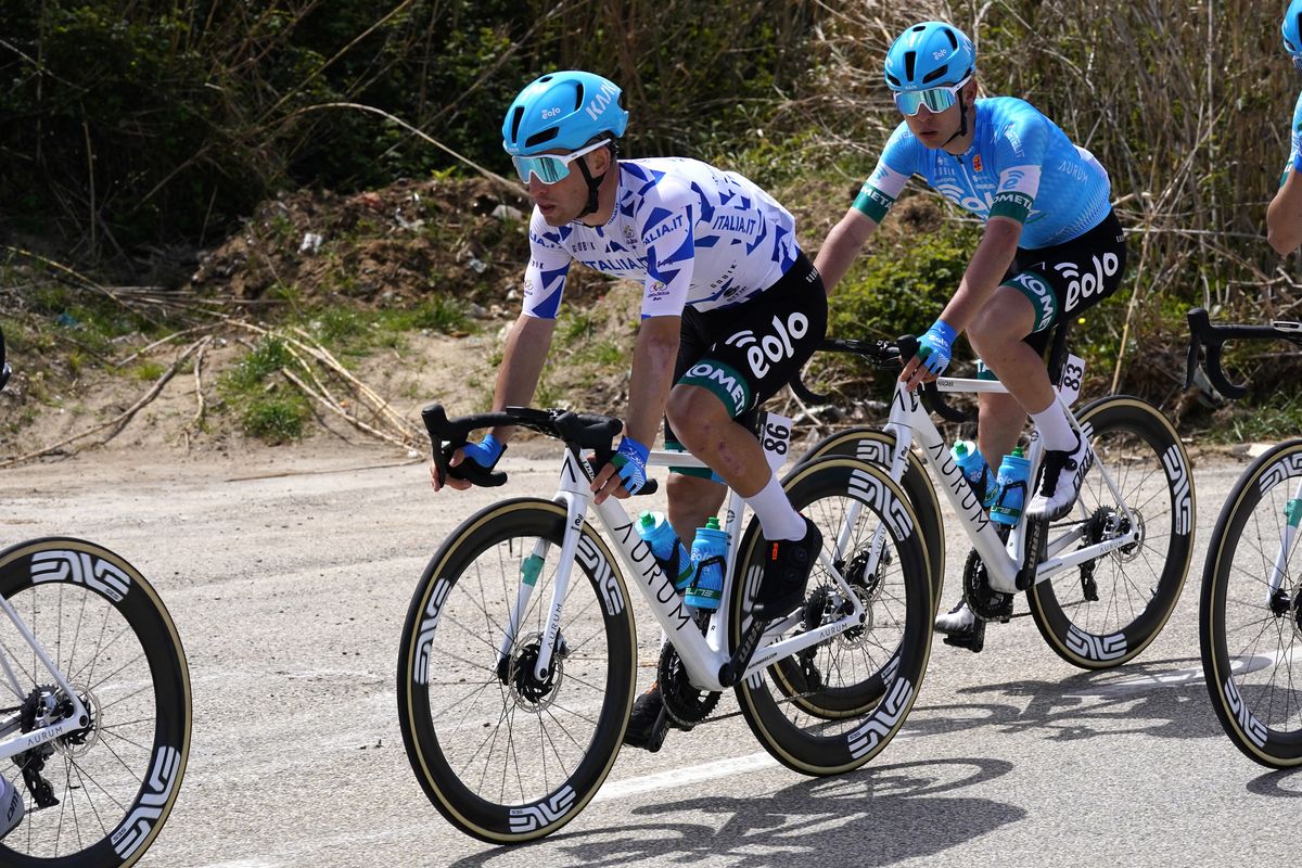 Giro di Sicilia 2022 3rd Edition 2nd stage Palma di Montechiaro Caltanissetta 152 km 13042022 Alejandro Ropero ESP EOLO Kometa photo Massimo FulgenziSprintCyclingAgency2022