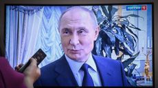 Russian President Vladimir Putin on Russian state TV