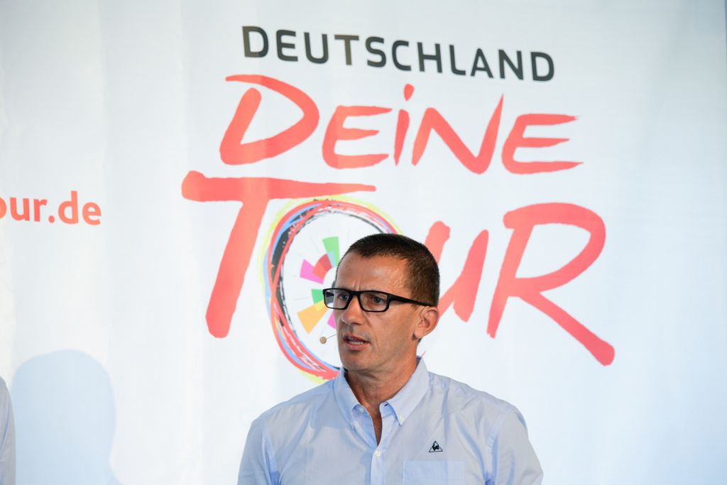 Yann Le Moenner, Directeur G&eacute;n&eacute;ral of ASO, at the presentation