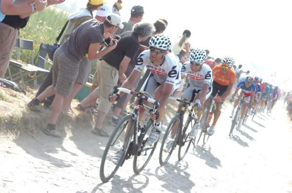 Former Tour de France champ Carlos Sastre (Cervelo TestTeam) lived up to expectations on the cobbled stage, unfortunately for the Spaniard the expectations weren't high.