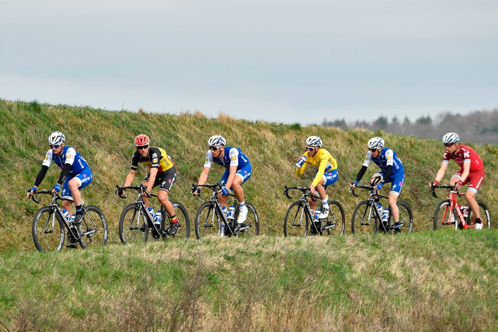 Julian Alaphilippe in the peloton during stage 5 at Paris-Nice