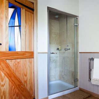 bathroom with Concealed shower enclose