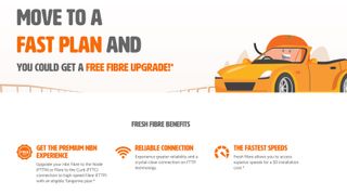 Tangerine fibre upgrade promotional poster