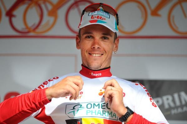 Philippe Gilbert (Omega Pharma Lotto) is the race leader, too.