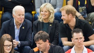 toronto, on september 30 joe biden, jill biden and prince harry attend the wheelchair basketball final on day 8 of the invictus games toronto 2017 on september 30, 2017 in toronto, canada the games use the power of sport to inspire recovery, support rehabilitation and generate a wider understanding and respect for the armed forces photo by samir husseinsamir husseinwireimage