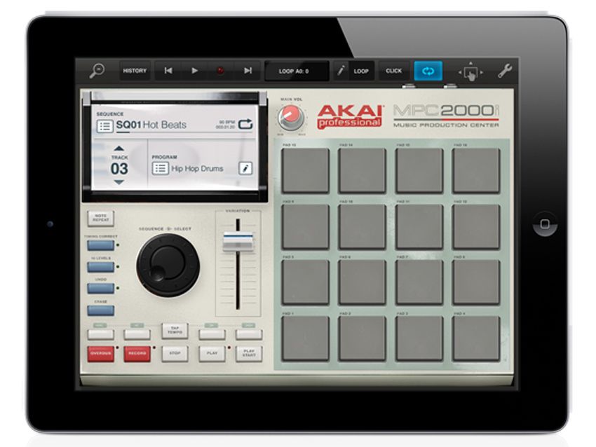 Akai's MPC Fly will work just like any other Tabletop device.
