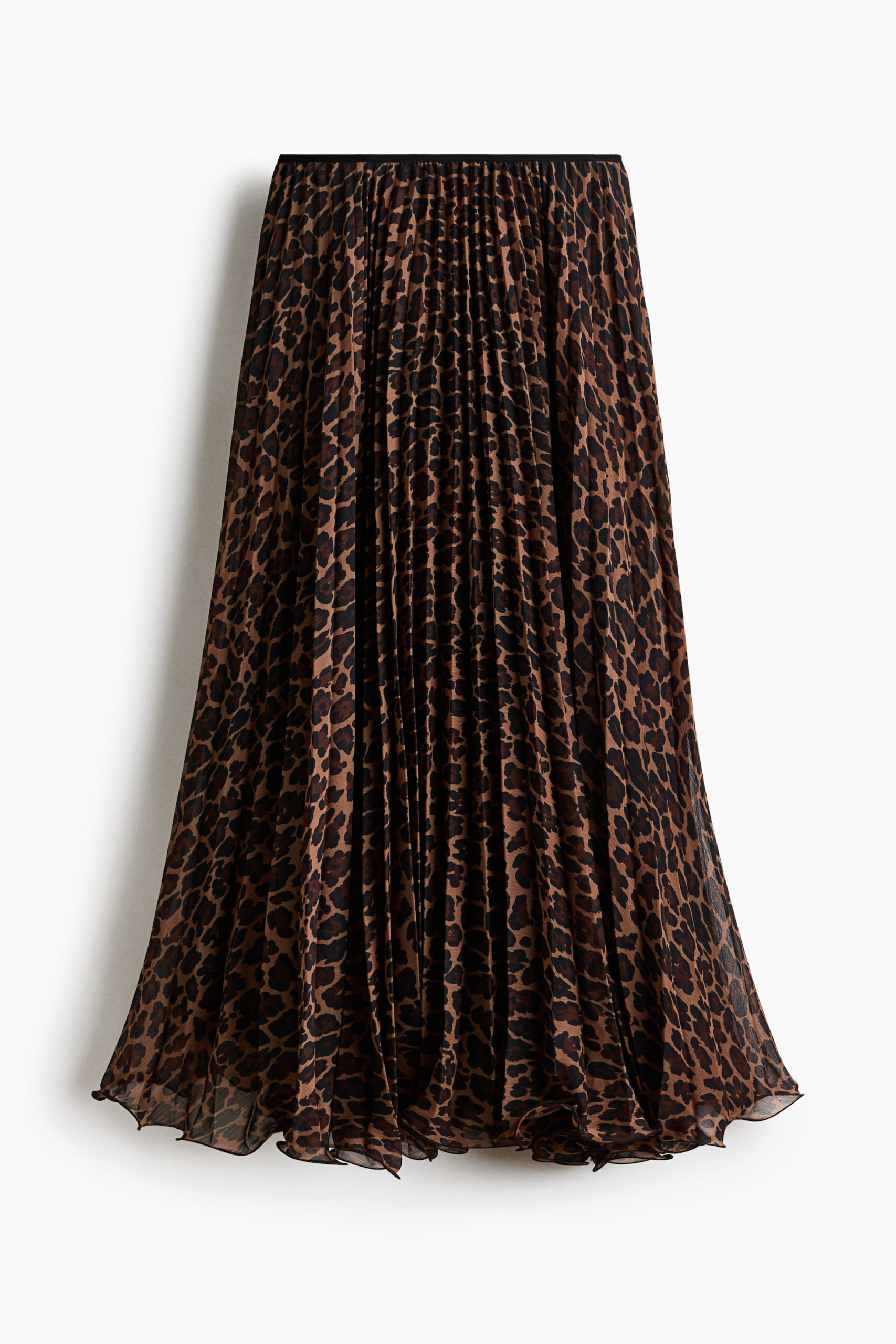 Sheer Pleated Skirt