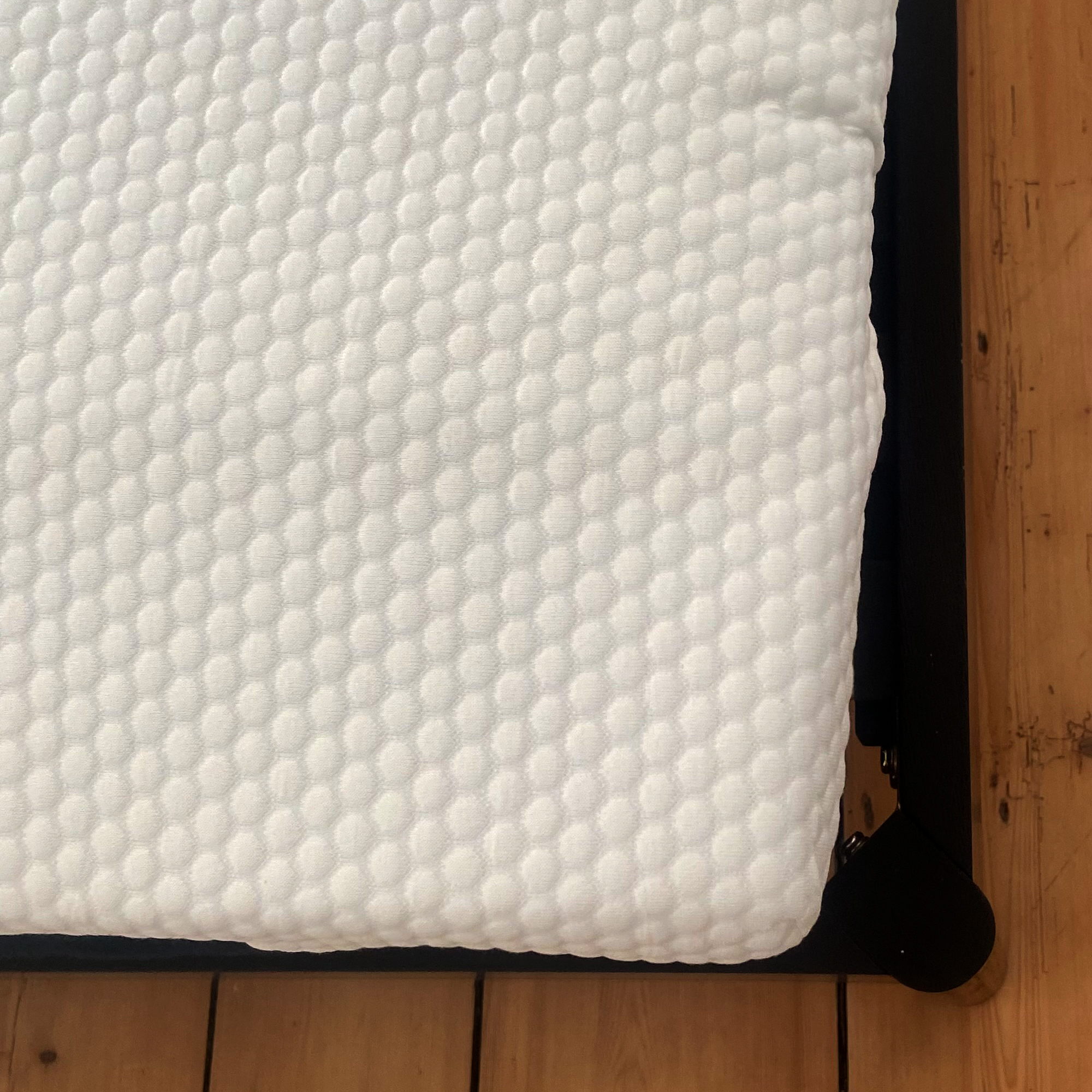 Dunelm Gel Fusion Mattress Topper being tested
