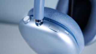 The AirPods Max USB-C in a photo studio