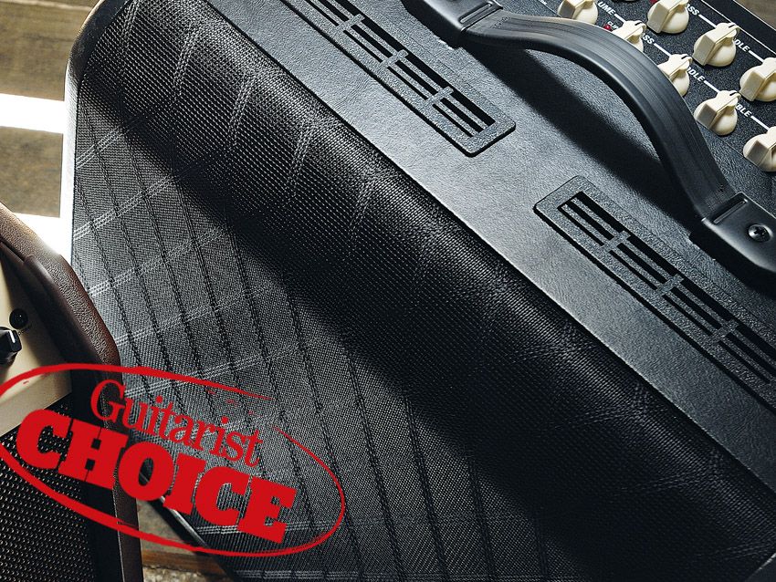 Vox's new acoustic amp comes housed in a sexy looking retro-Art-Deco style box.