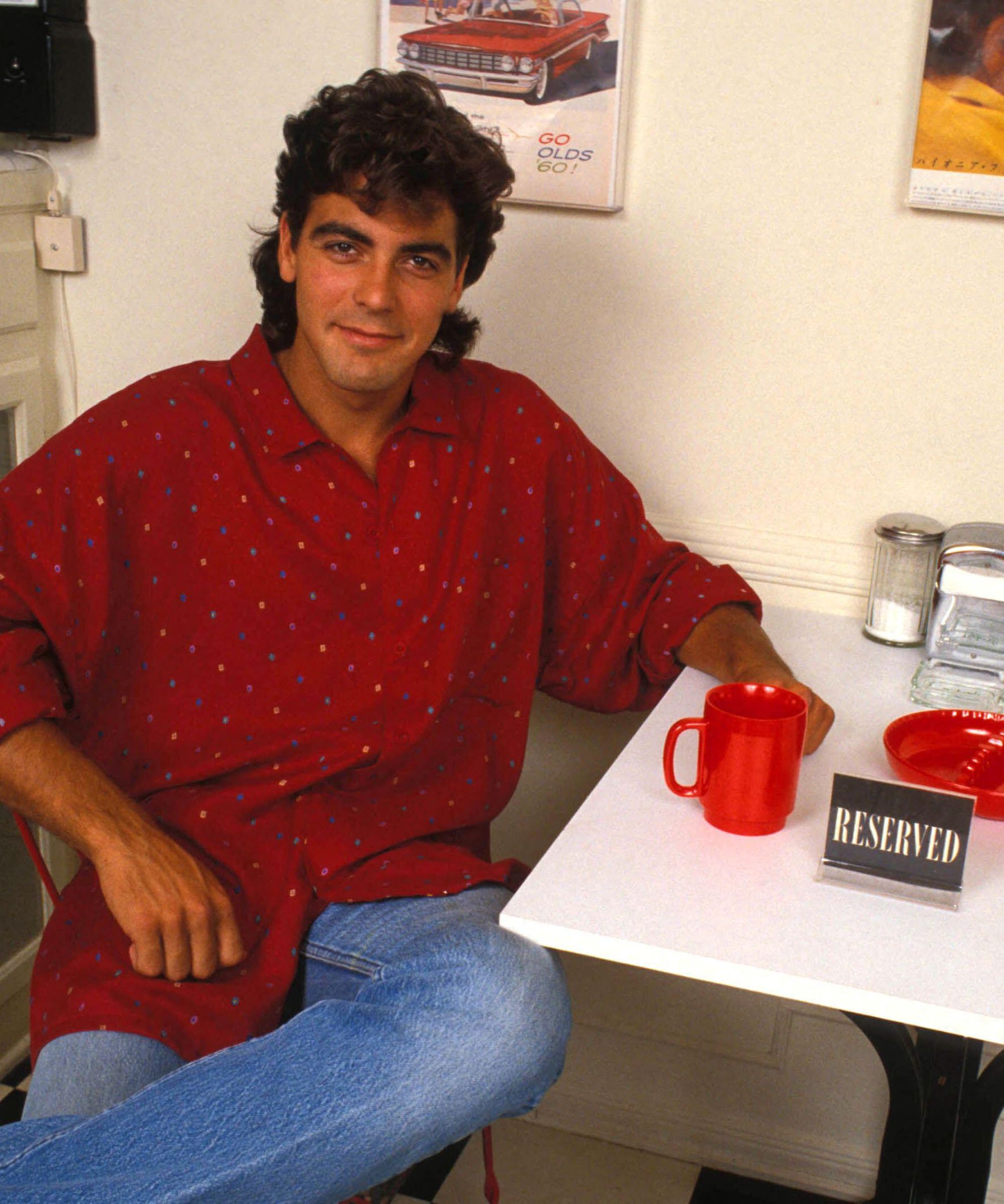 george clooney in his kitchen 1989