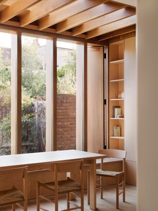 dining area within all timber interior