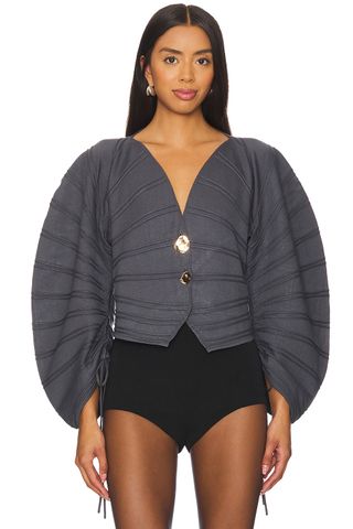 Pebble Pleated Cardigan