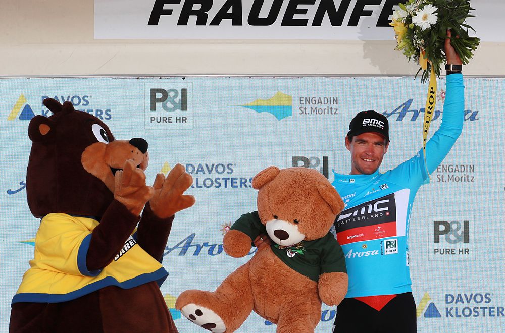 Greg Van Avermaet takes blue mountain jersey after BMC win opening team time trial at Tour de Suisse