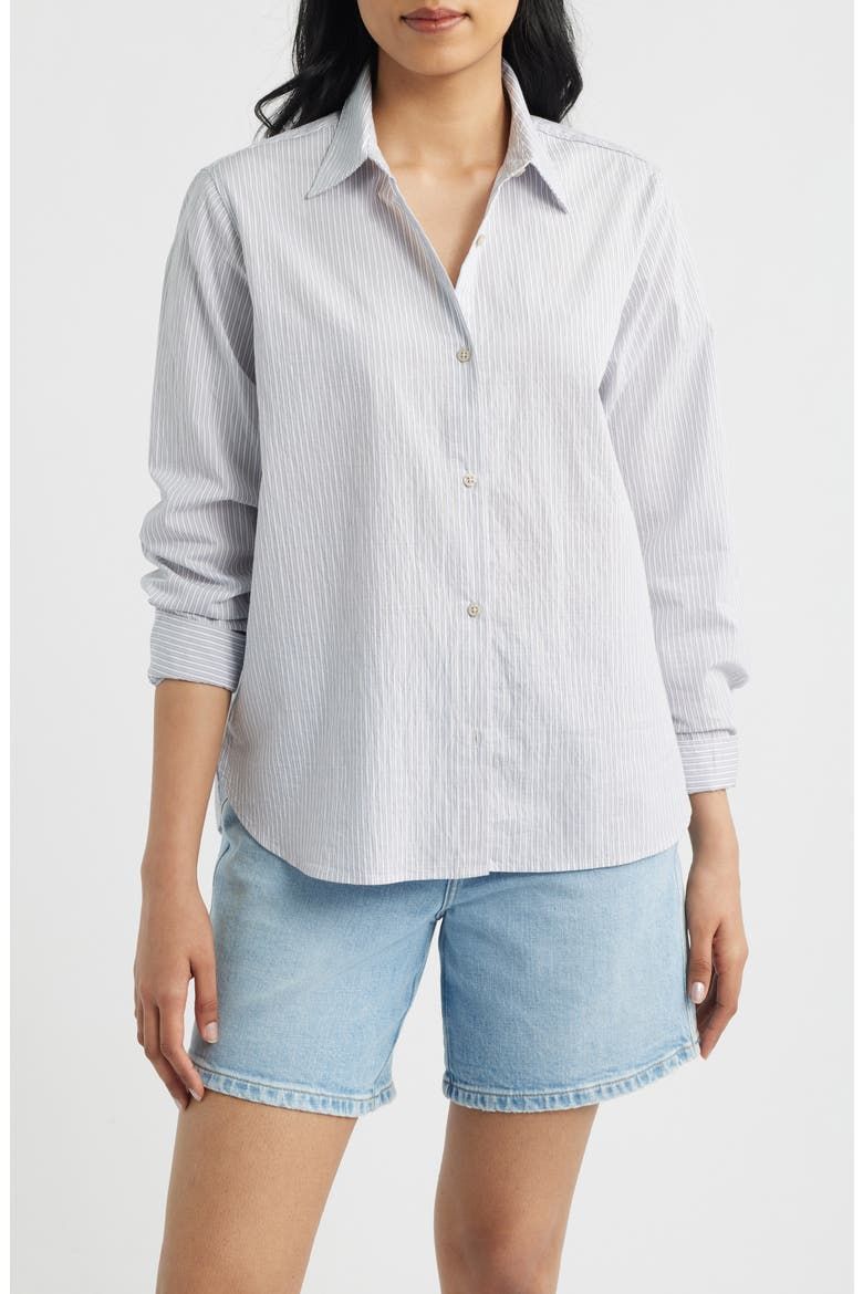 Stripe Button-Up Shirt
