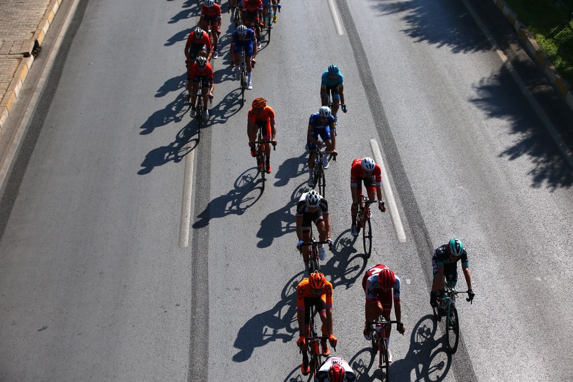 The sun was out on stage 2