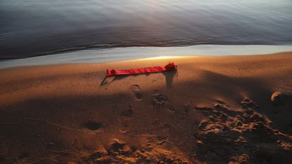 Woven belt on shore, image from Leica Women Foto Project Award 2023