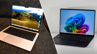Microsoft Surface Laptop 7th Edition vs. MacBook Pro 14 M3