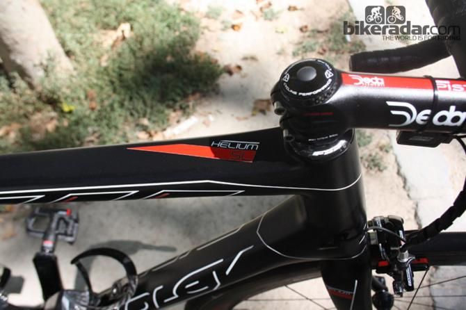 Big and powerful though he is, Hansen&rsquo;s frame choice today&rsquo;s stage 7 was the lightweight Ridley Helium
