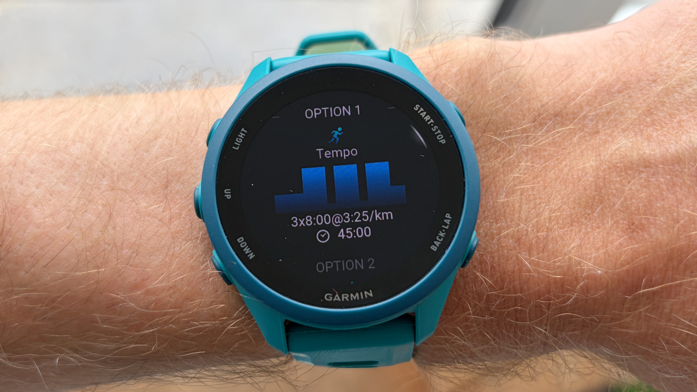 Garmin Quick Workout Feature