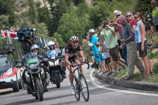 Jens Voigt (RadioShack-Nissan) doing what he does best, going on the attack