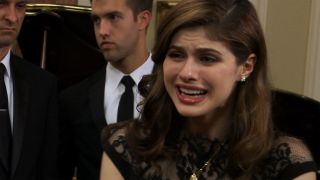 Alexandra Daddario as Ruby Taft crying in It's Always Sunny In Philadelphia