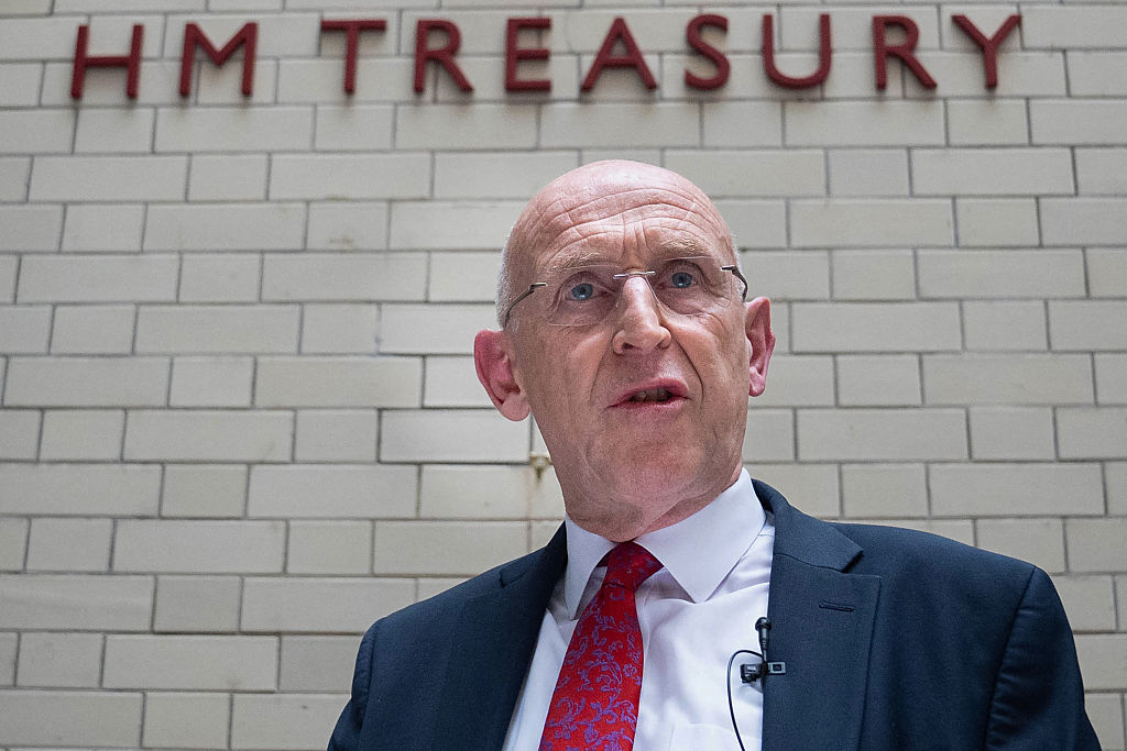 Britain's newly appointed Chancellor of the Exchequer John Healey gives his first all staff address at HM Treasury in central London on July 21, 2026