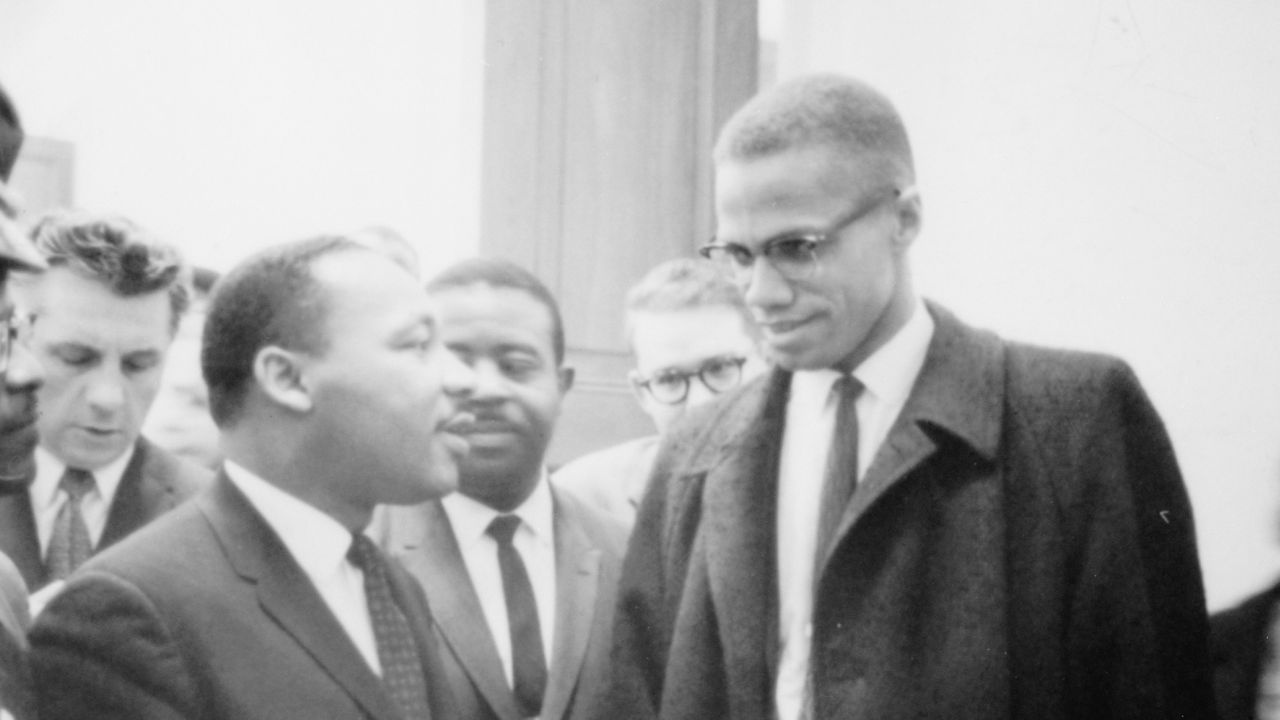 Malcolm X (right) with Martin Luther King Jr. Date unknown