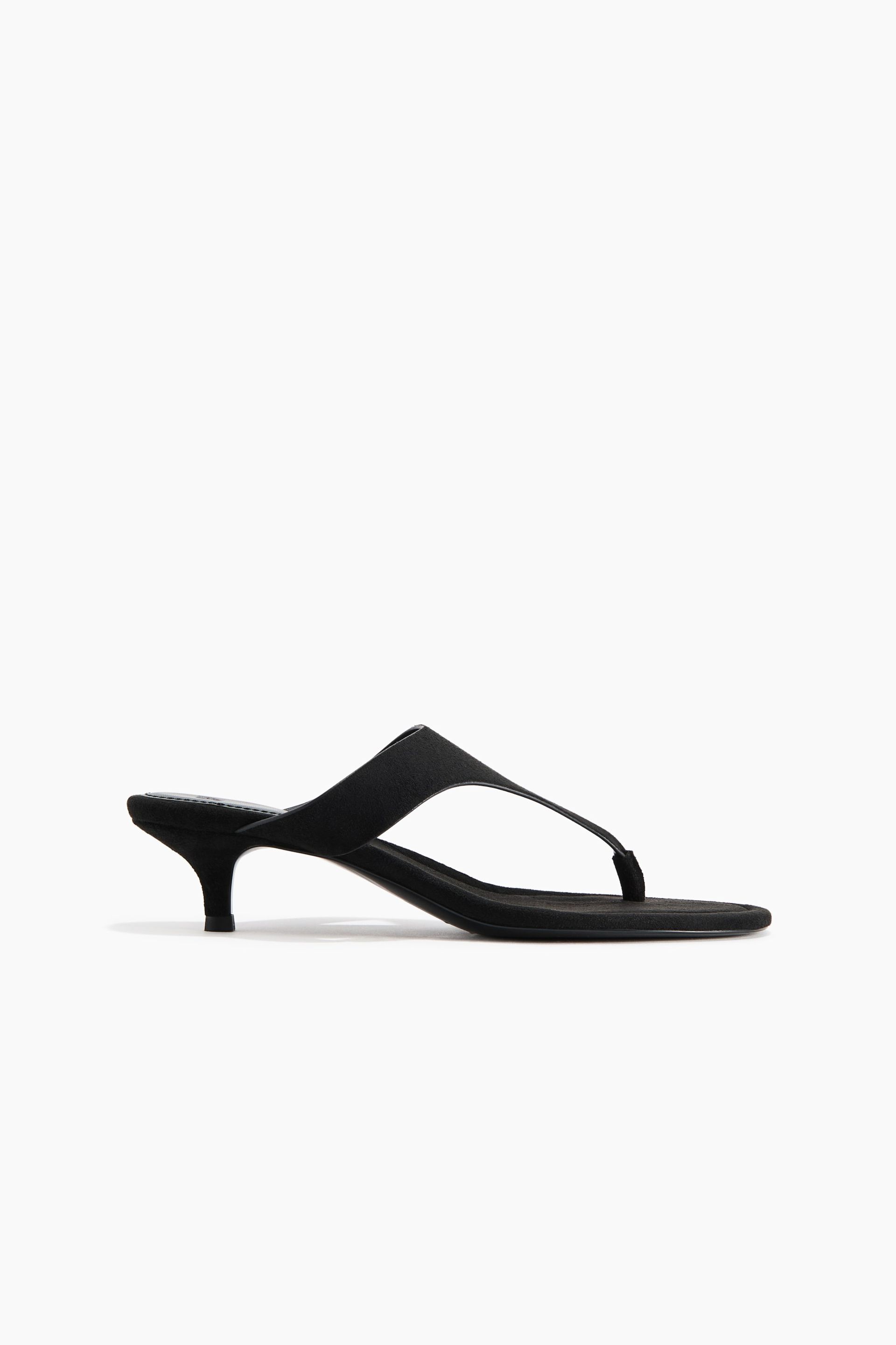 Kitten-Heeled Sandals