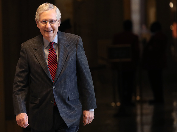 Mitch McConnell is happy: He was a debate question, and the Nationals beat the Marlins.