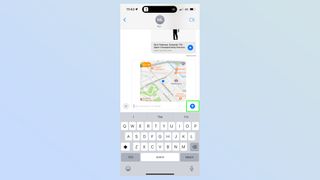 sharing location in messages