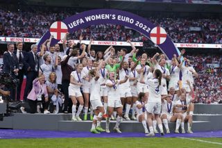 UEFA Women's Euro 2025: England celebrate their Euro 2022 victory