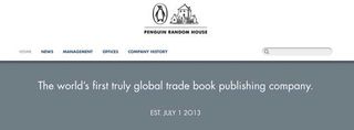 The logo sits in the header of the website at www.penguinrandomhouse.com