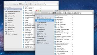 Paired Dropbox folders