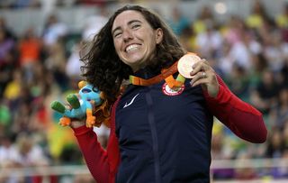 Megan Fisher (USA) at the Rio 2016 Paralympic Games at the Olympic Velodrome in Rio de Janeiro, Brazil